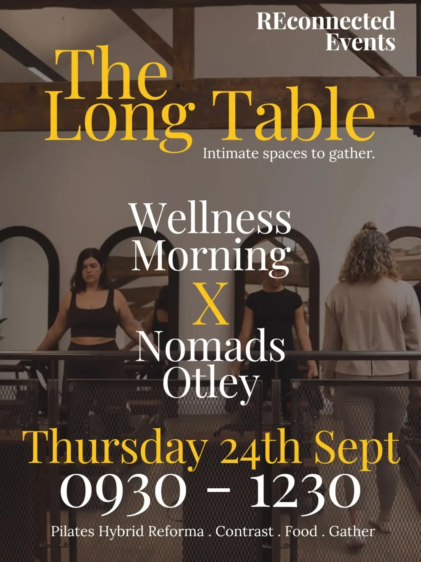 YOU&rsquo;RE INVITED

The table is set again. ♡

On Wednesday 24th September, we&rsquo;re returning to @nomadswellnessclub for another Long Table Wellness Morning.

A morning to step out of the noise for a little while.

To pause.
To breathe.
To move