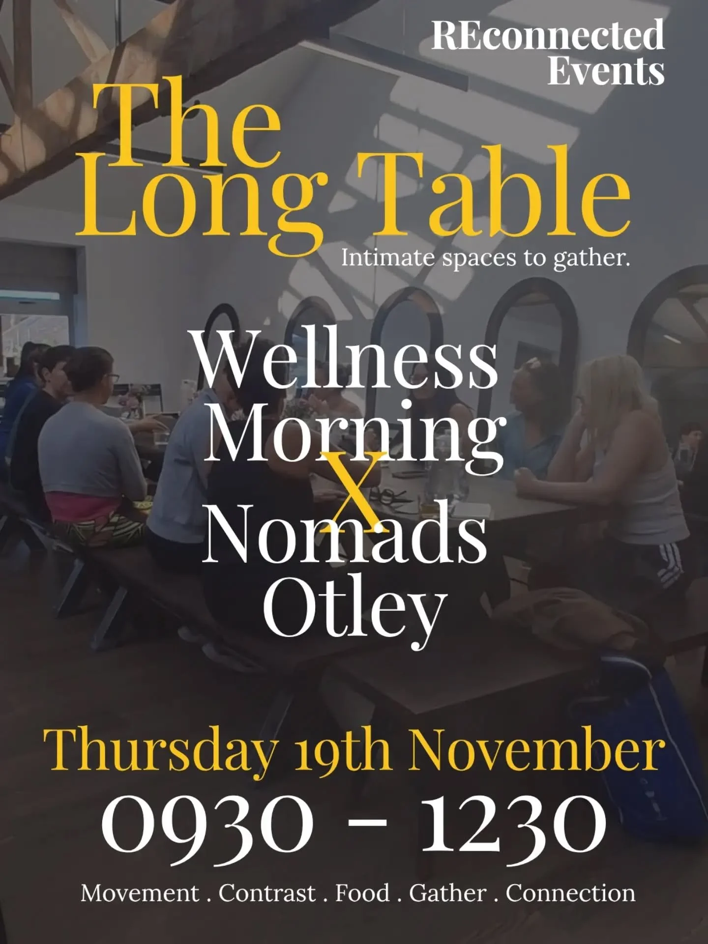 YOU&rsquo;RE INVITED
(DM to BOOK)

Our favourite day of the month and your table is set again. ♡

On Thursday 19th November, we&rsquo;re returning to @nomadswellnessclub for another Long Table Wellness Morning.

A morning to step out of the noise for