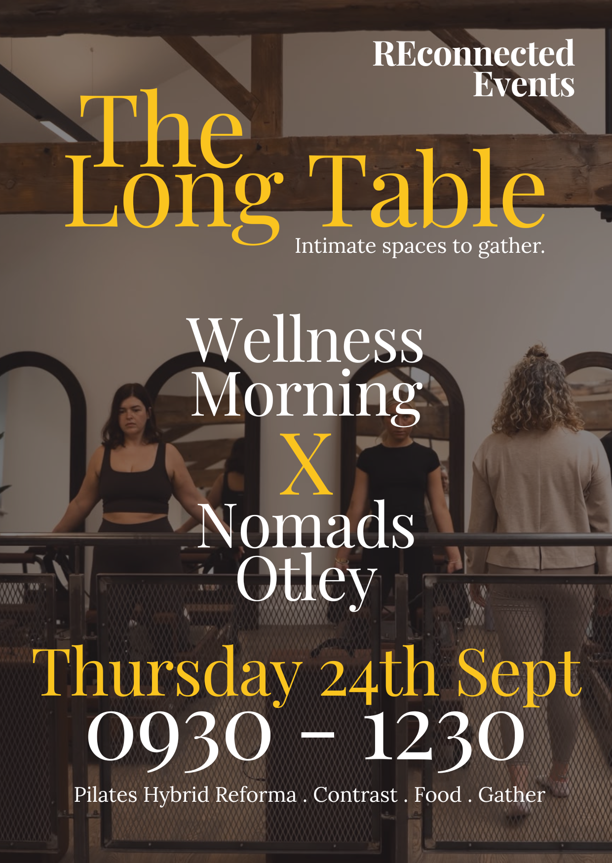 Wellness morning event at NOmads wellness club Otley.