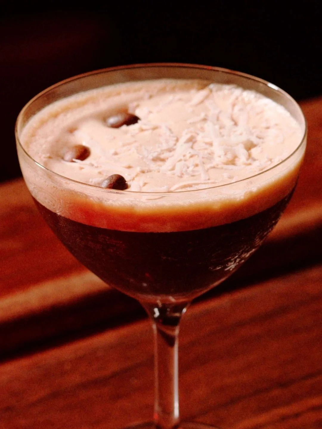 Not your usual espresso martini, and that&rsquo;s the point. Finished with parmesan, it leans a little savory, a little unexpected, and ends up being the kind of drink you order again before you&rsquo;ve finished the first.