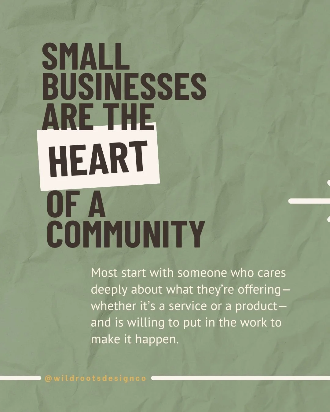 Why do I enjoy working with small businesses? For me, the work tends to be more meaningful&mdash;developing a personal connection rooted in the same purpose.  Whether it&rsquo;s building a brand from scratch or refreshing a website, my focus is on he