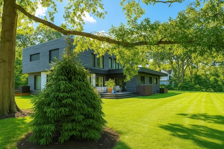 Backyard view