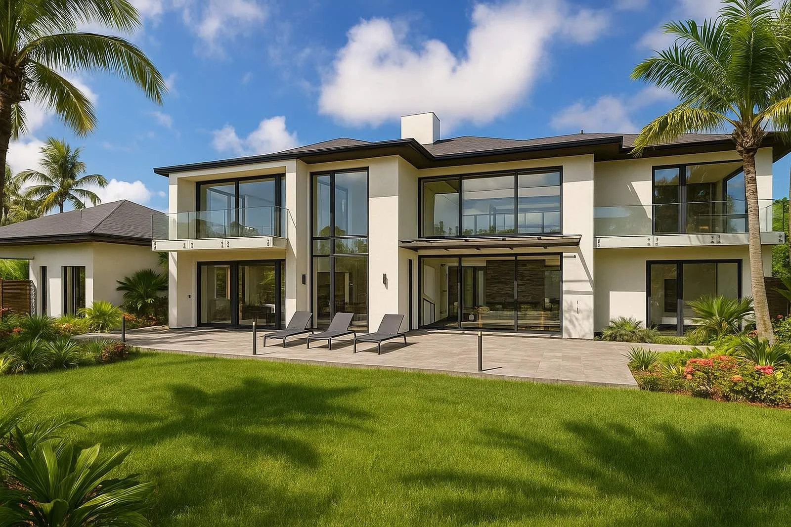 The side facing the ocean