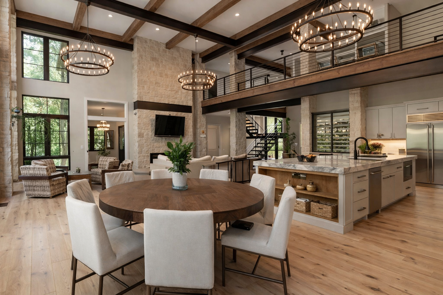 Open space family room (photo: David Alan)