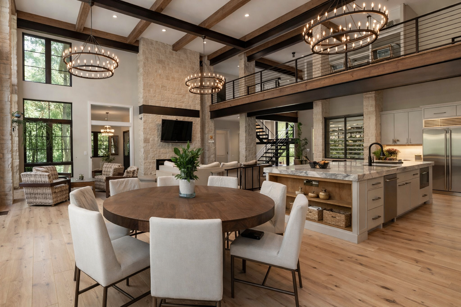 Open-plan family room