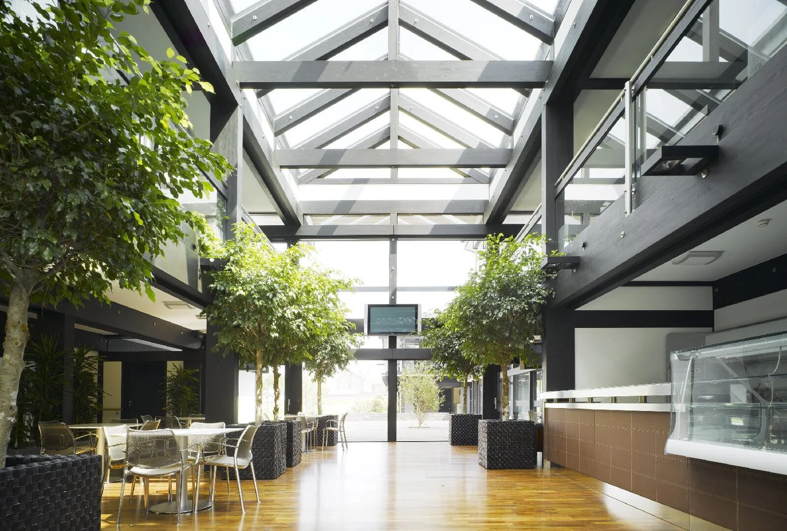 An image of the connecting hallway