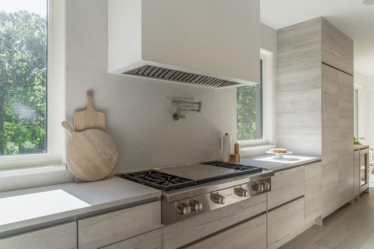 Sleek modern range wall