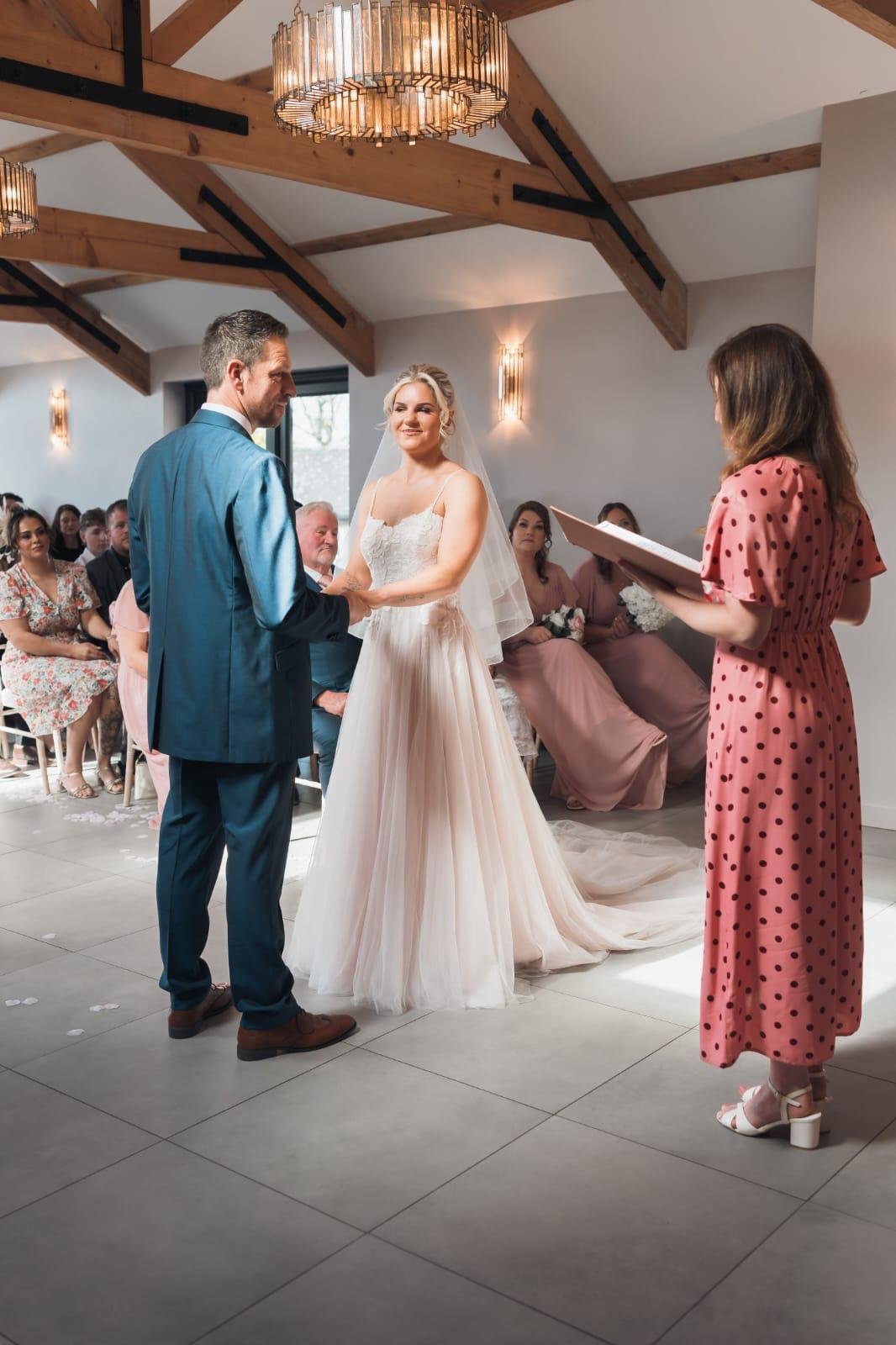 Surrey Wedding Celebrant at Gellifawr Woodland Retreat - Browne & Dixon Photography