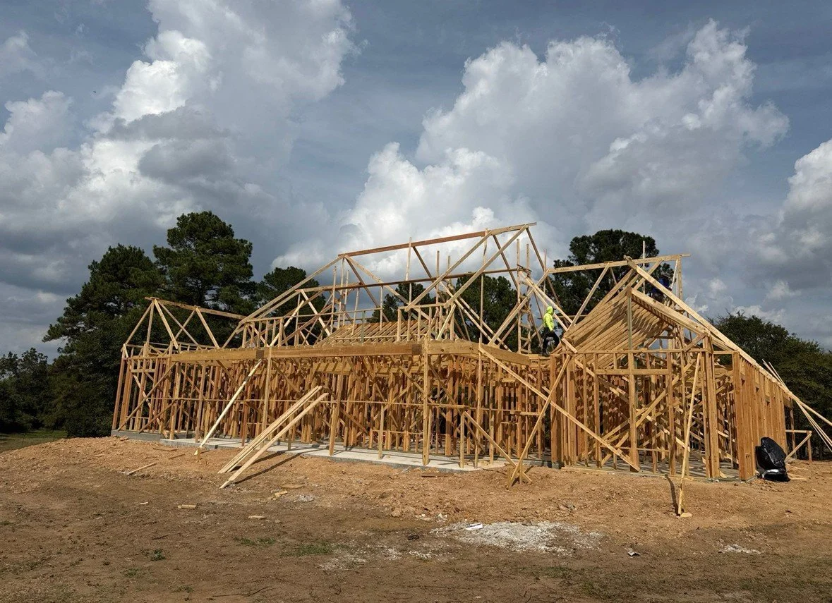 New Frame Work For Custom Built Home