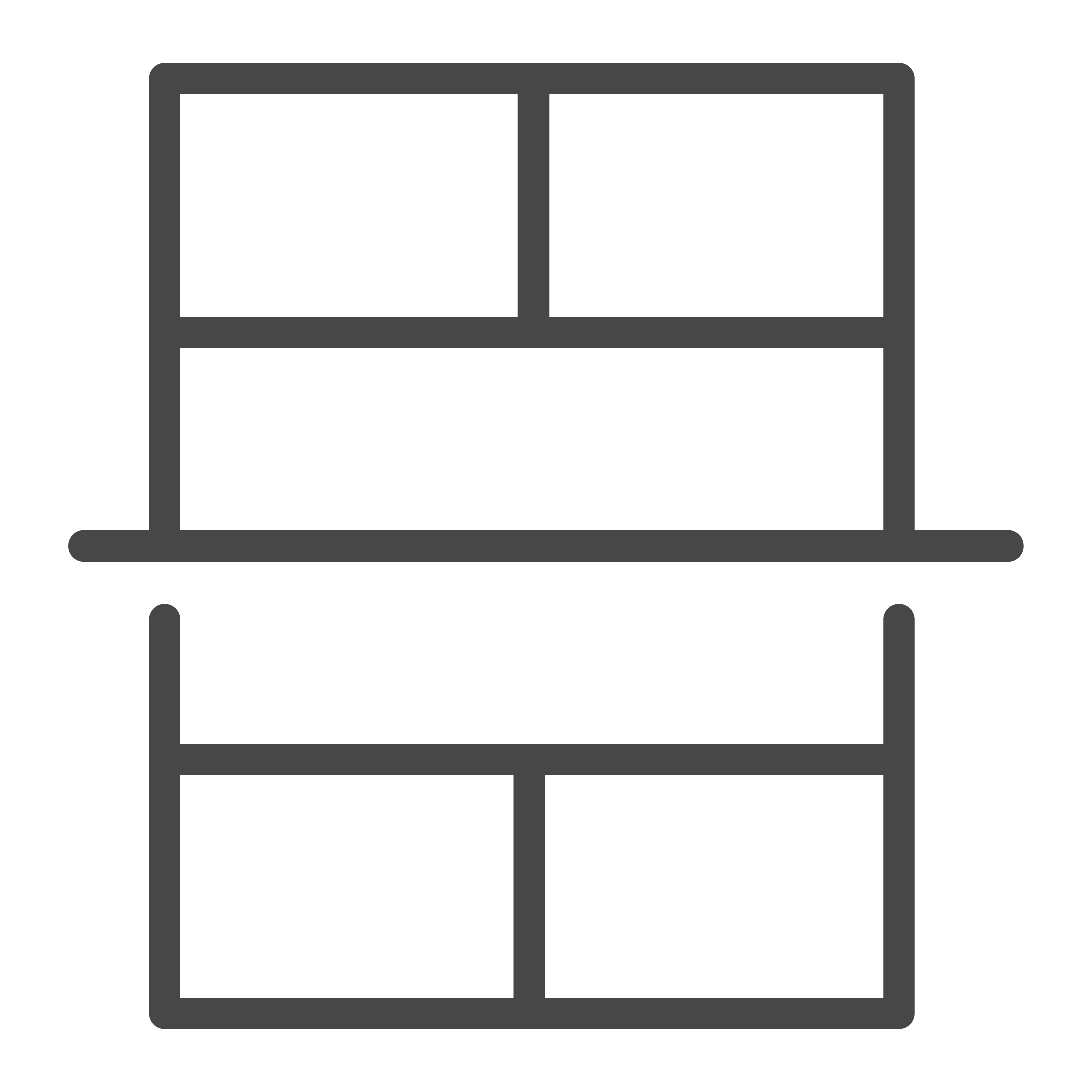 A line drawing of a pickleball court.