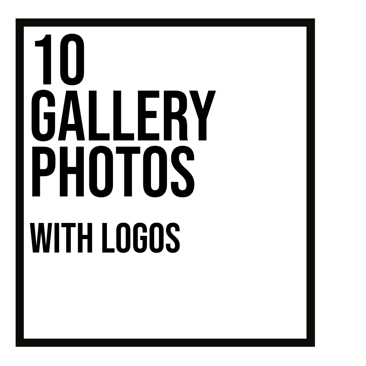Photoshoot gallery Screen resolution, with logos