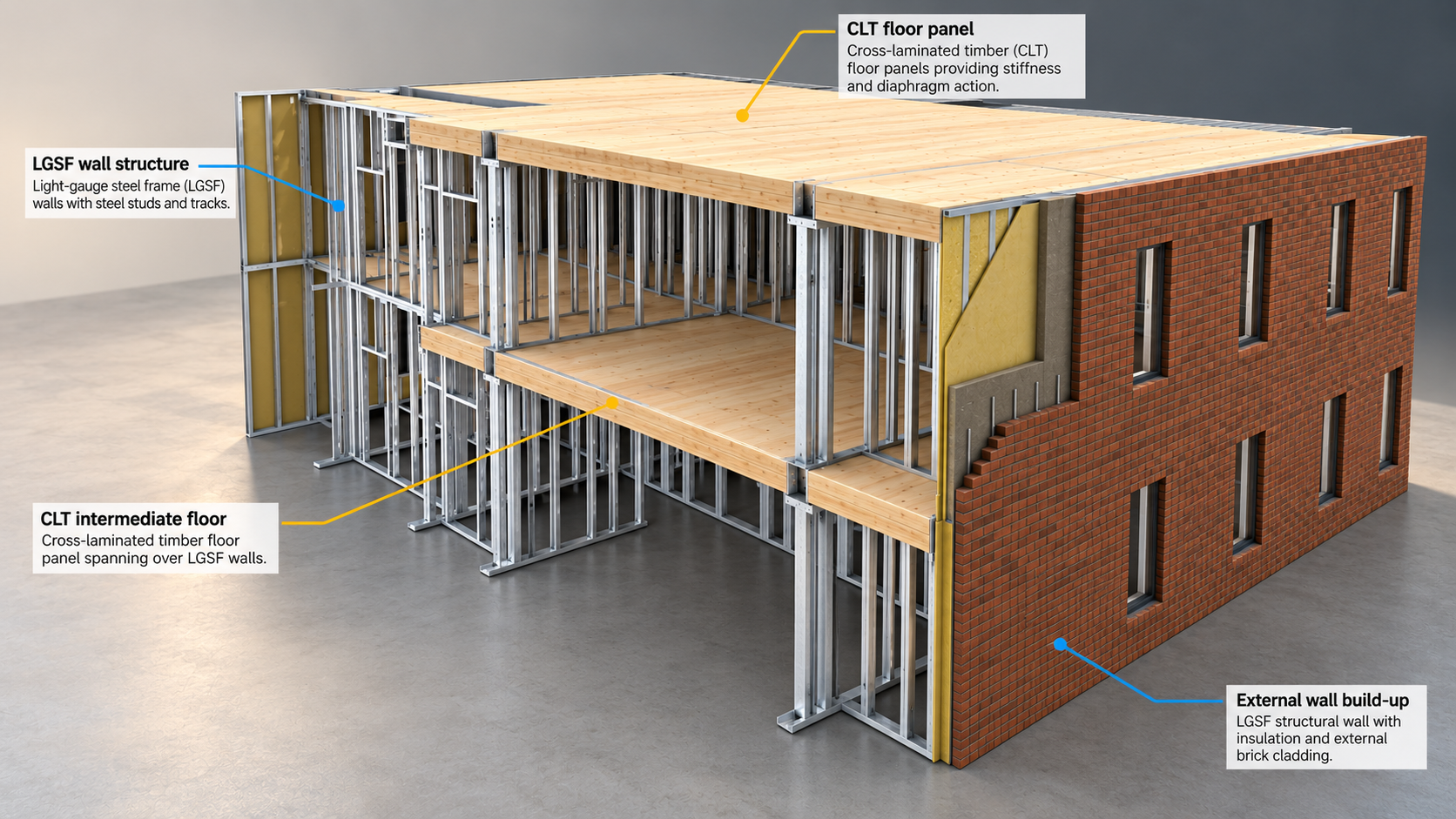 Image of building being built