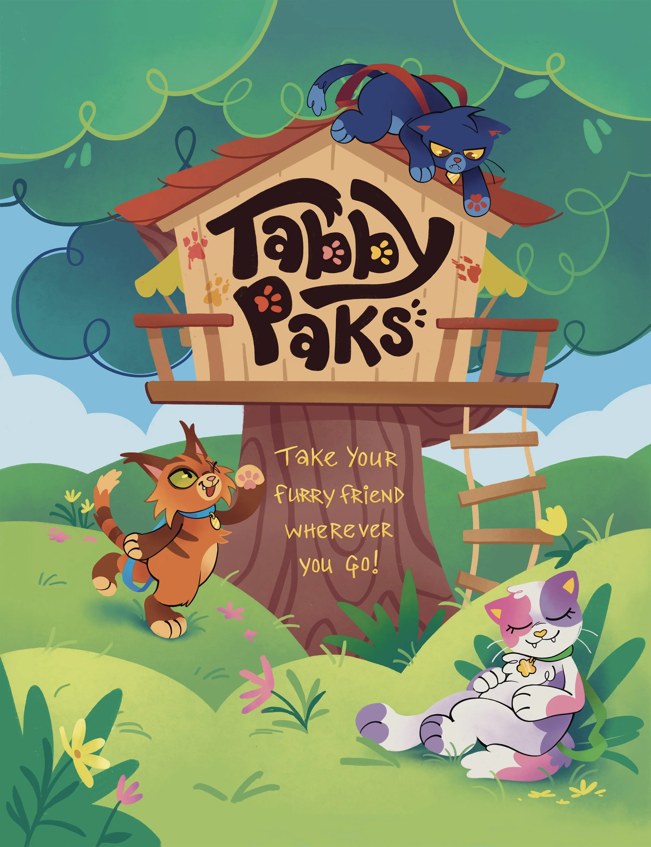 TabbyPaks Postcard