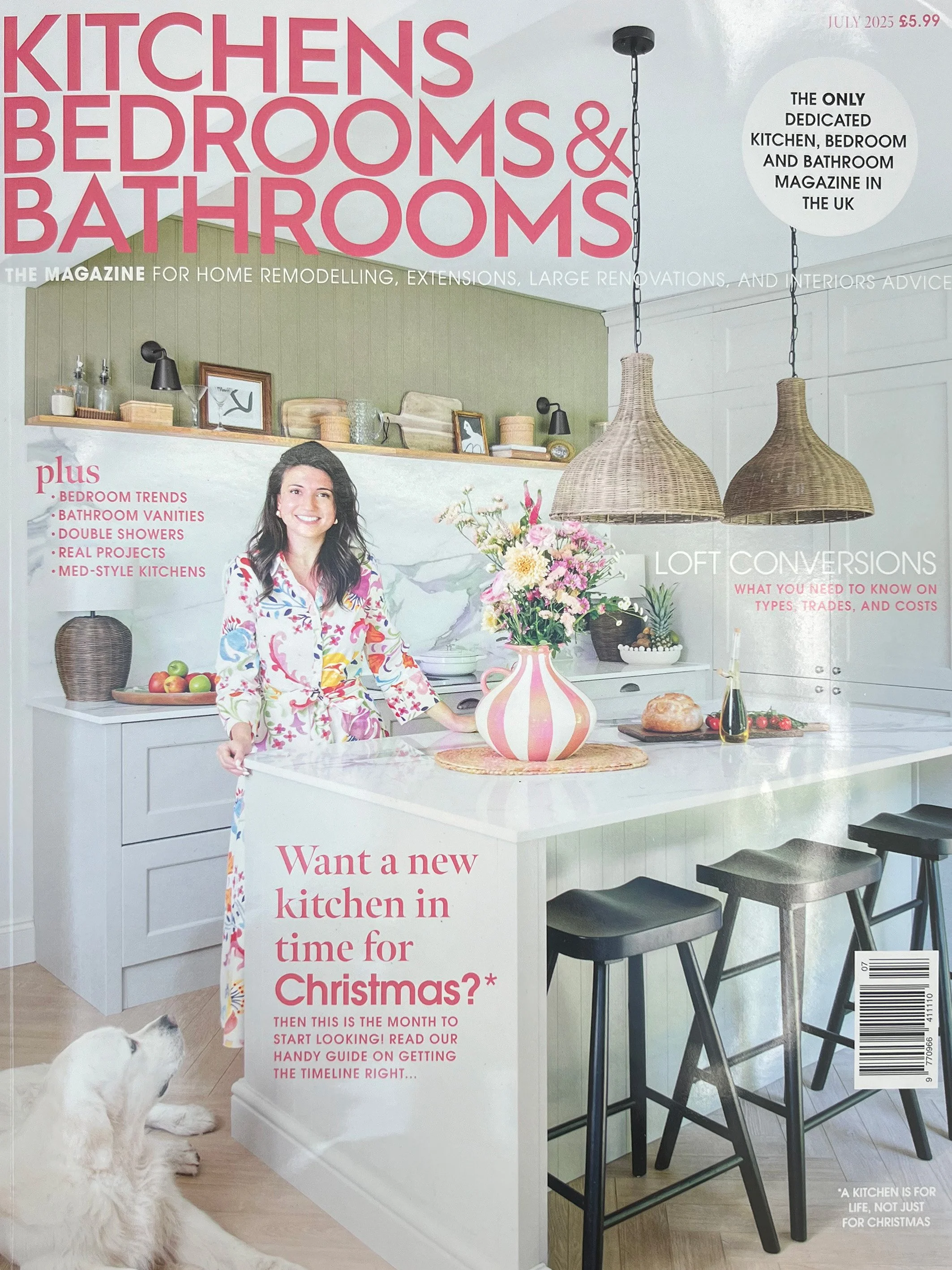Goldsmith Featured in Kitchens Bedrooms &amp; Bathrooms Magazine