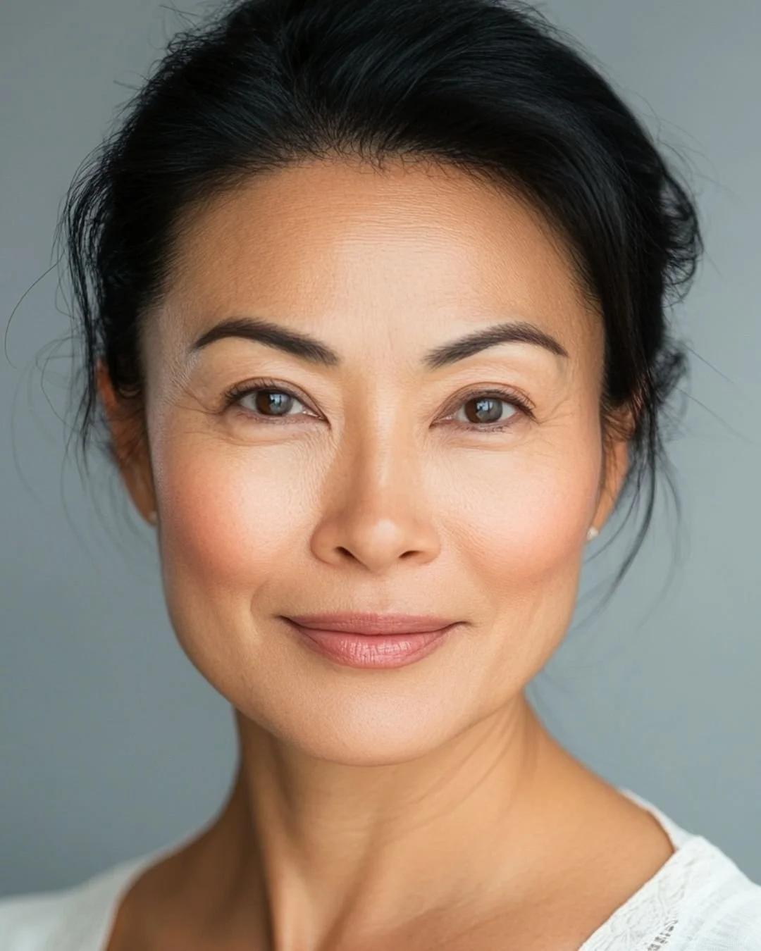 A close-up portrait of a person with smooth, lifted-looking skin and defined facial contours, representing the rejuvenating results of The Lab Co Toronto’s non-surgical facelift using Forma RF technology.