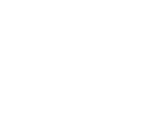 Outline of a hand holding two hearts with radiating lines.