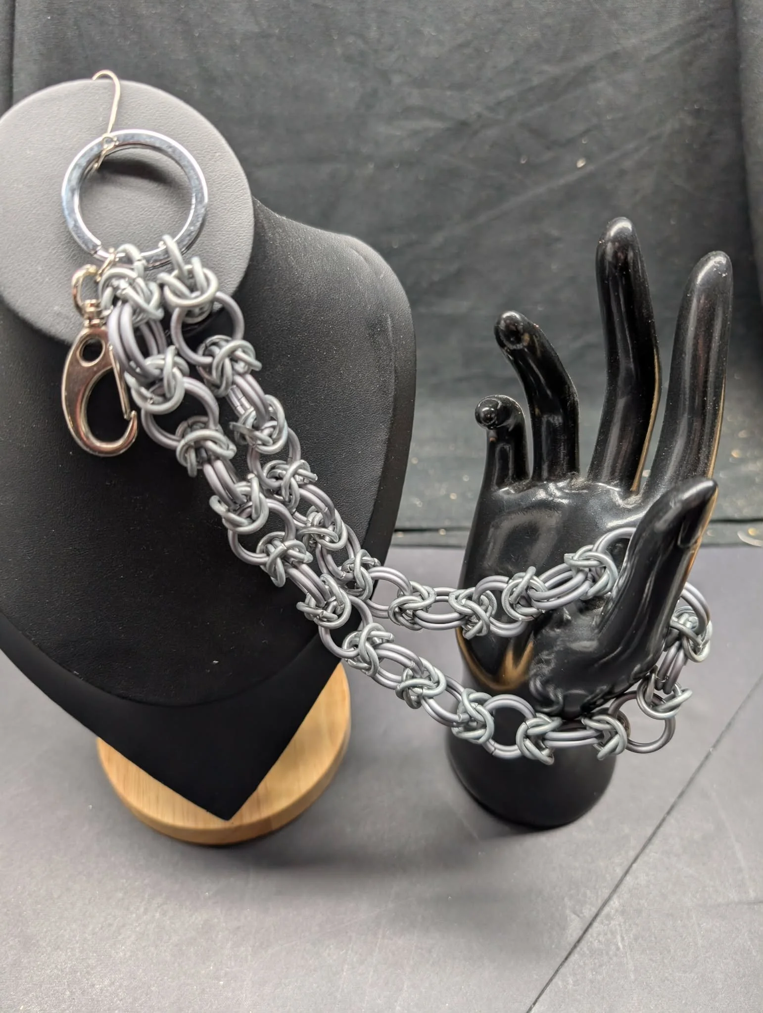 Steel and Aluminum Lanyard and Keychain