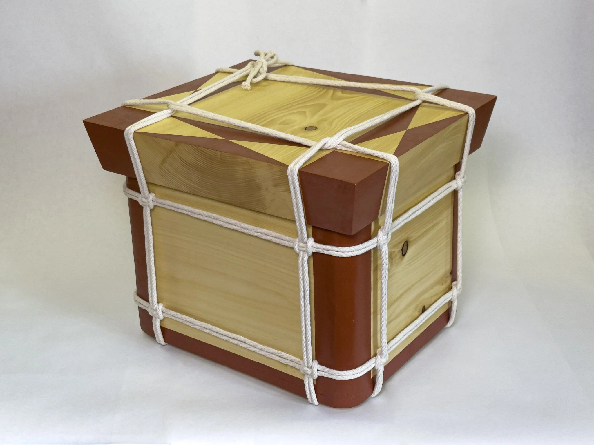 Yellow Cedar Red Corner Box