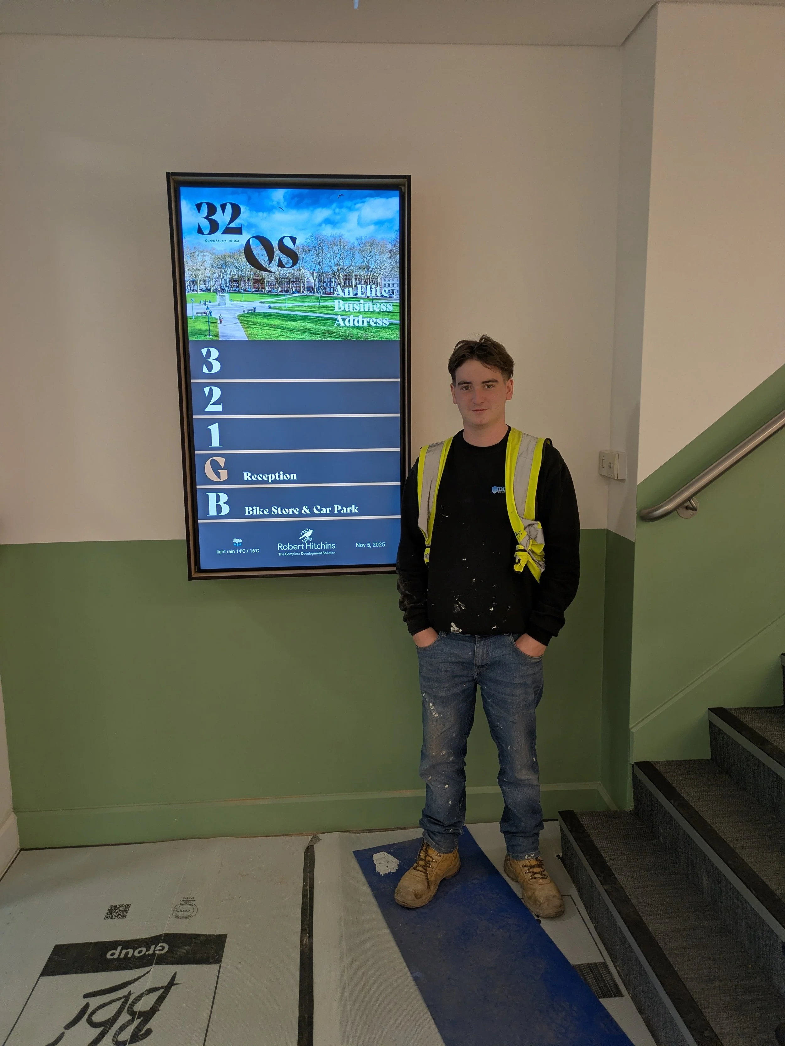 Digital Directory Sign for commercial office