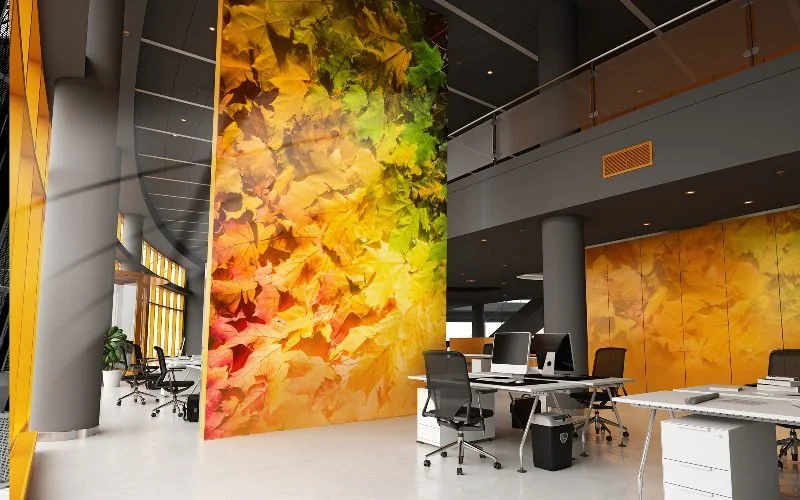 Custom printed wall graphics for corporate branding UK