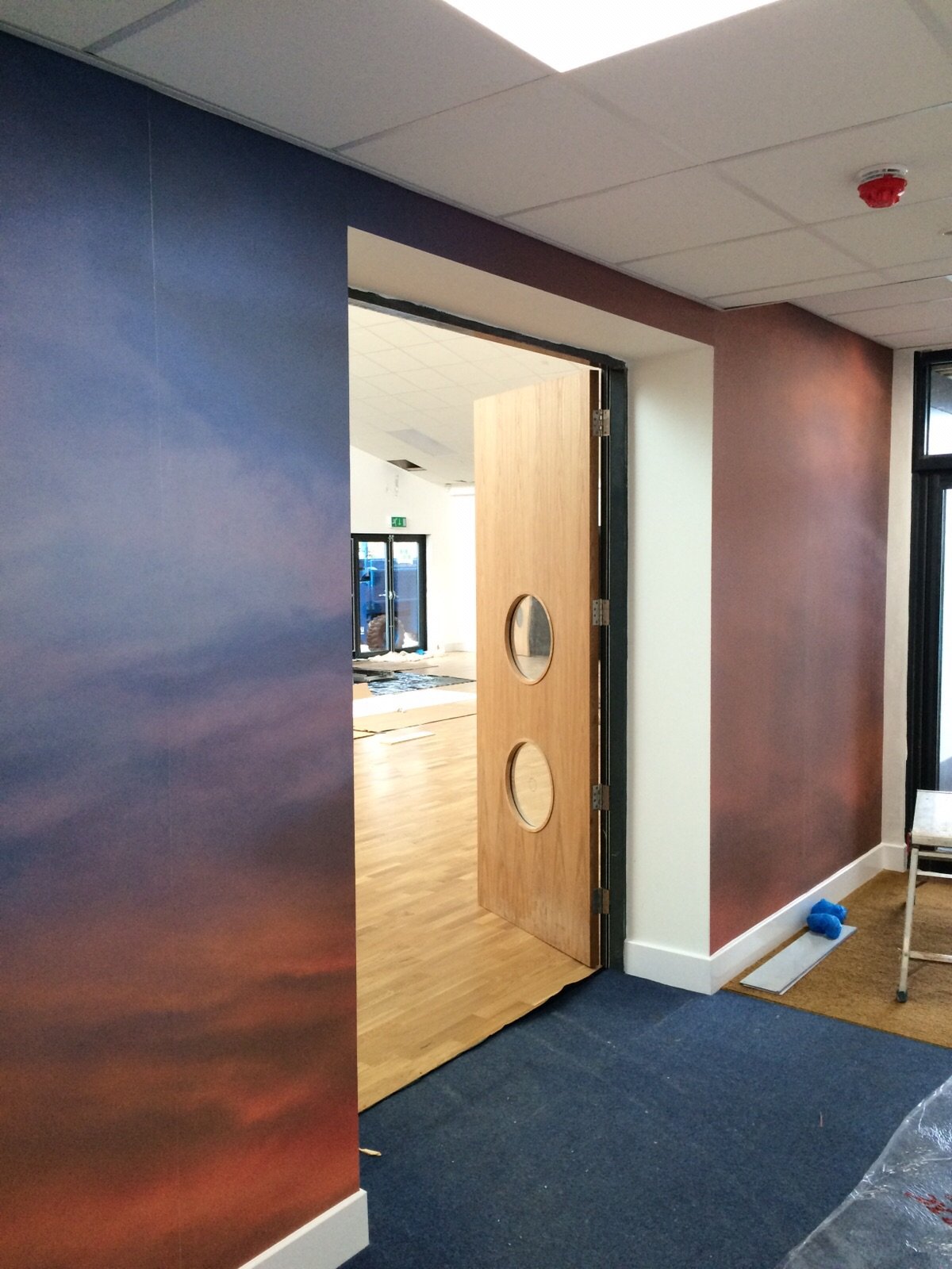 Digitally Printed four colour wallpaper