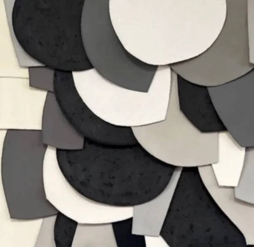 Raymond Saa UNTITLED (OAC202304) | 64 x 52 inches / 162.6 x 132.1 cm, oil stick, acrylic, collaged canvas on wood panels, 2023