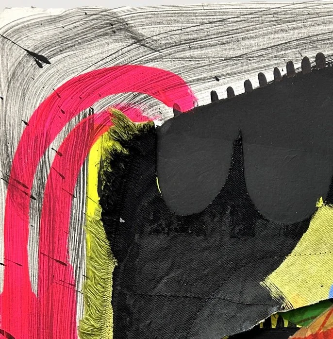 jackie milad_Veil on veil | 15 x 11 inches / 38 x 28 cm, mixed-media on paper-collage, 2024