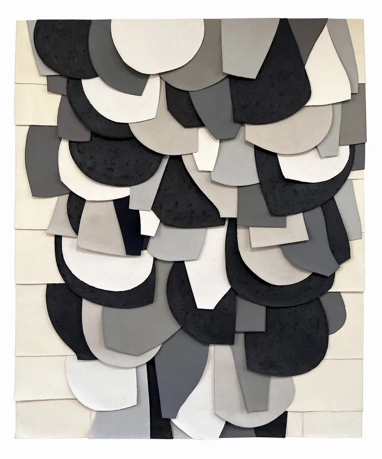 Raymond Saa UNTITLED (OAC202304) | 64 x 52 inches / 162.6 x 132.1 cm, oil stick, acrylic, collaged canvas on wood panels, 2023