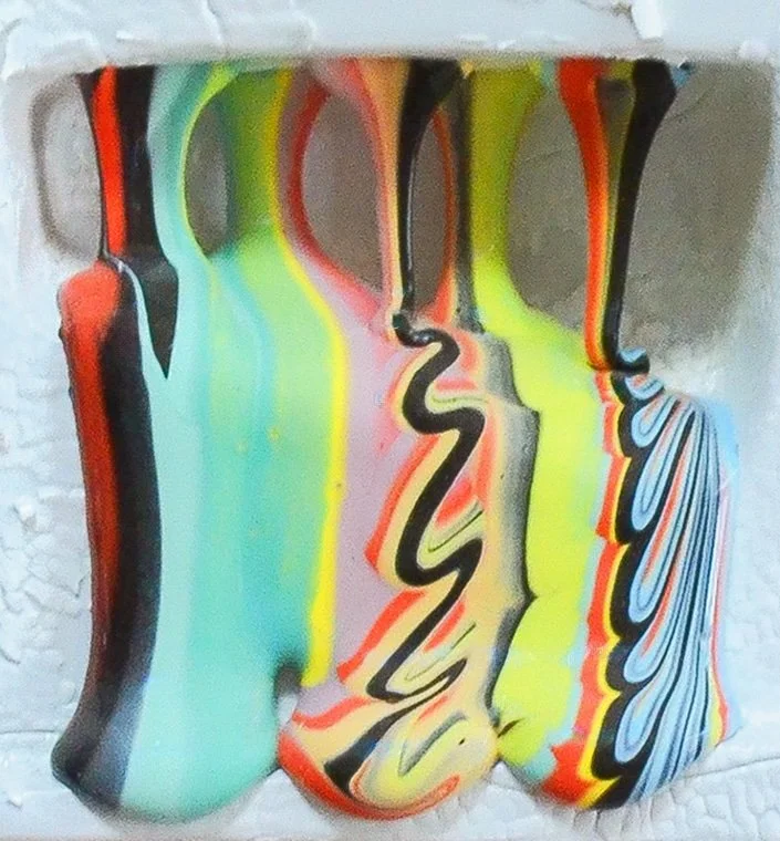 Lauren Mabry Weathered White Flow No. 1_11.75 x 11.75 x 6 inches(work)_vitreous_kohler_china_glaze_paint_2025