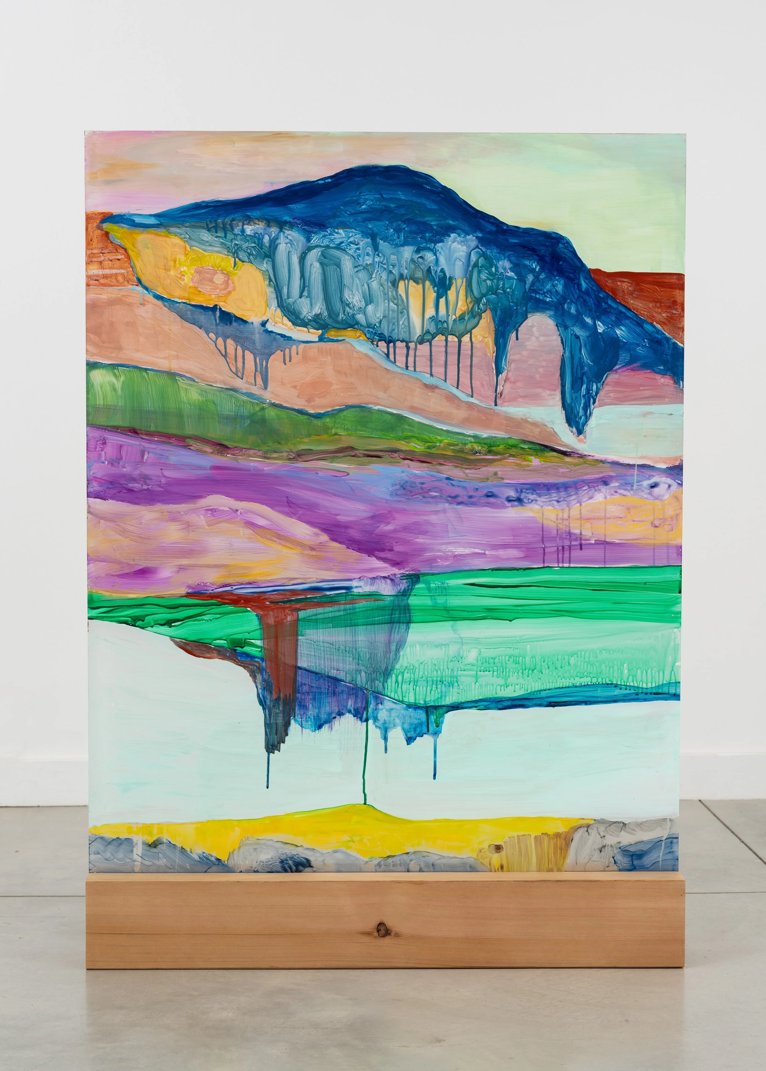 BETWEEN THE STORM AND HORIZON (WHATS BURIED BEGINS TO MOVE) | 50.25 x 36 x 5.5 inches / 127 x 91 x 14 cm, acrylic on plexiglas, 2026