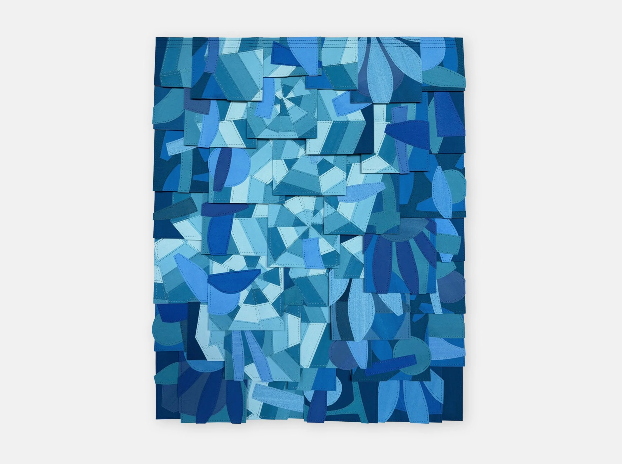 Raymond Saa UNTITLED (PS202515)  30 x 24 inches / 76 x 61 cm   Gouache collage on sewn paper  2025