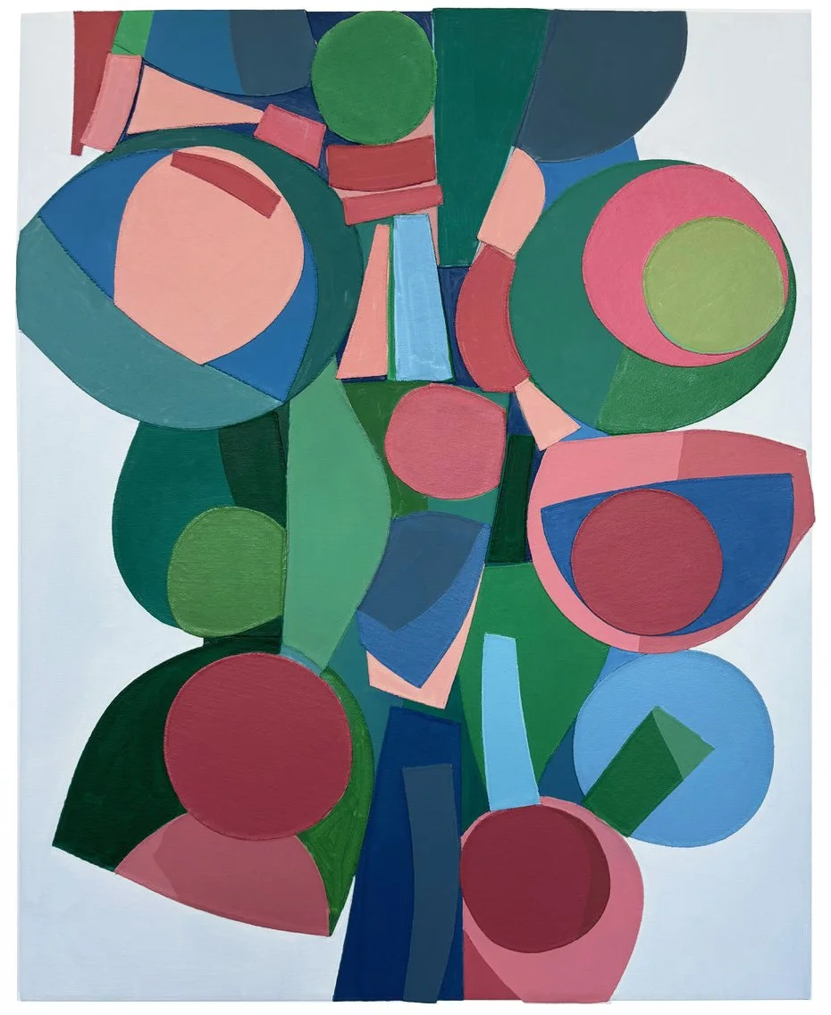 UNTITLED (OC202514) | 48 x 38 inches / 122 x 96.5 cm, oil on collaged canvas, 2025