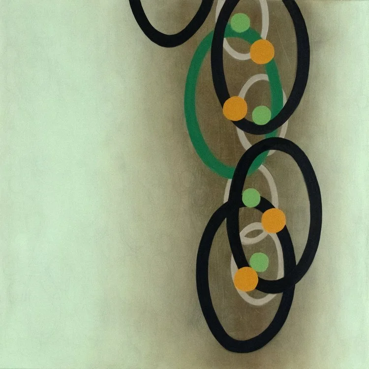 STATIONS OF ATTENTION E19 | 30 x 30 inches / 76.2 x 76.2 cm, oil on canvas, 2024