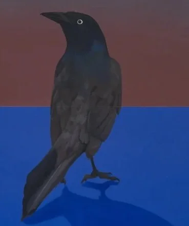 Sarah Pater - GRACKLE (RIVER VIEW) | 18 x 14 inches / 45.7 x 35.6 cm, oil and wax on linen, 2024
