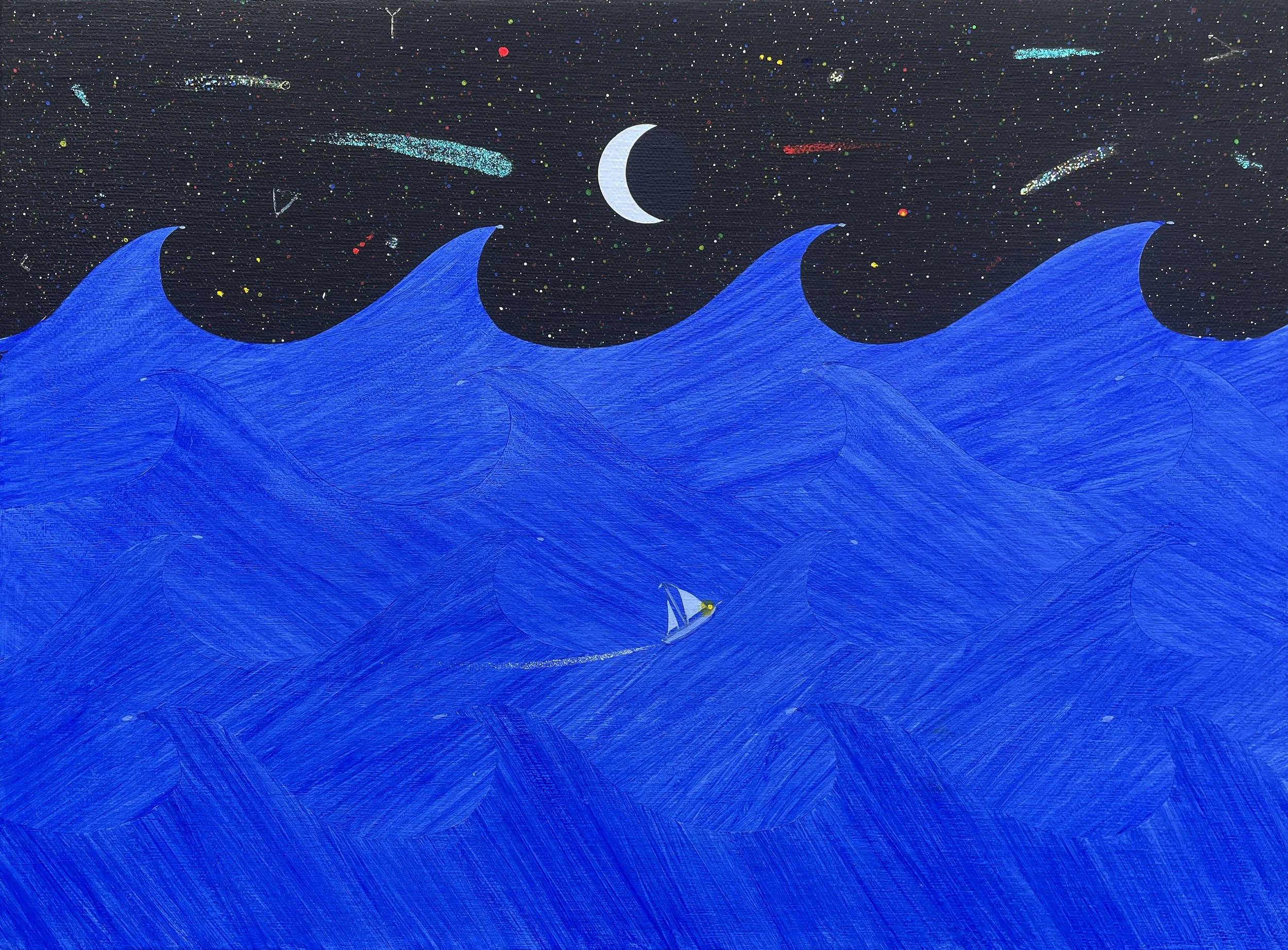 JOURNEY | 12 x 16 inches / 30.5 x 40 cm, acrylic on canvas, 2025