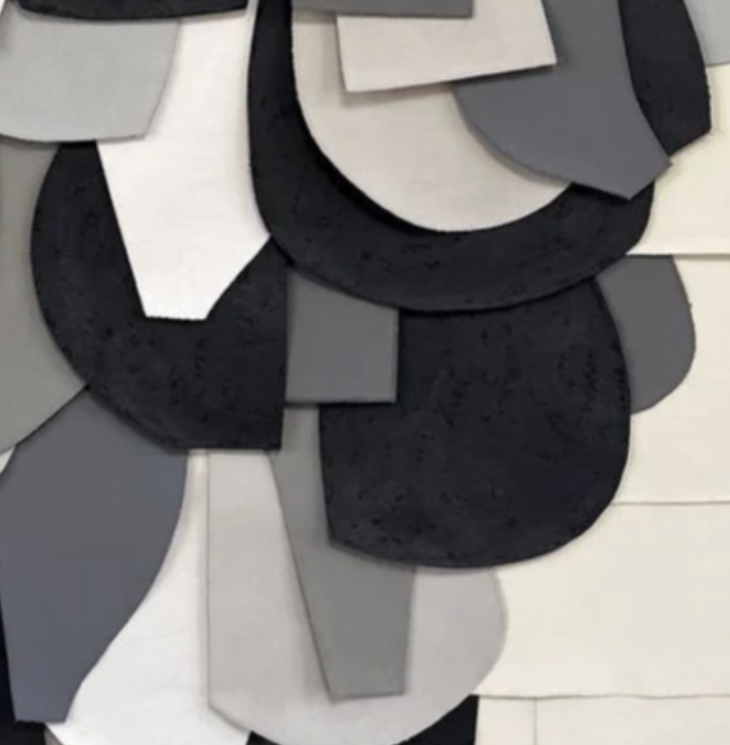 Raymond Saa UNTITLED (OAC202304) | 64 x 52 inches / 162.6 x 132.1 cm, oil stick, acrylic, collaged canvas on wood panels, 2023