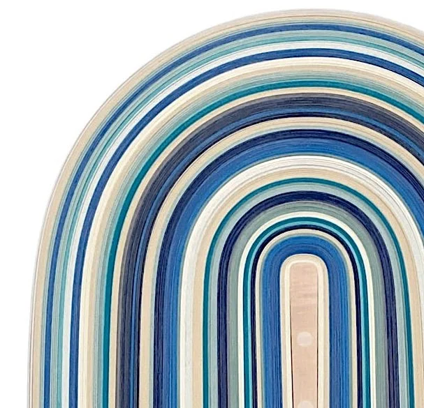 Derrick Velasquez UNTITLED 510 | 45 x 25 x 1 inches / 114 x 63.5 x 25 cm, vinyl and wood, 2026