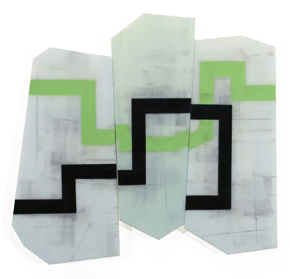 DYS / JUNCTURES K11 | 23 x 25 inches / 58 x 64 cm, acrylic & oil on 3 plexiglas panels, 2022