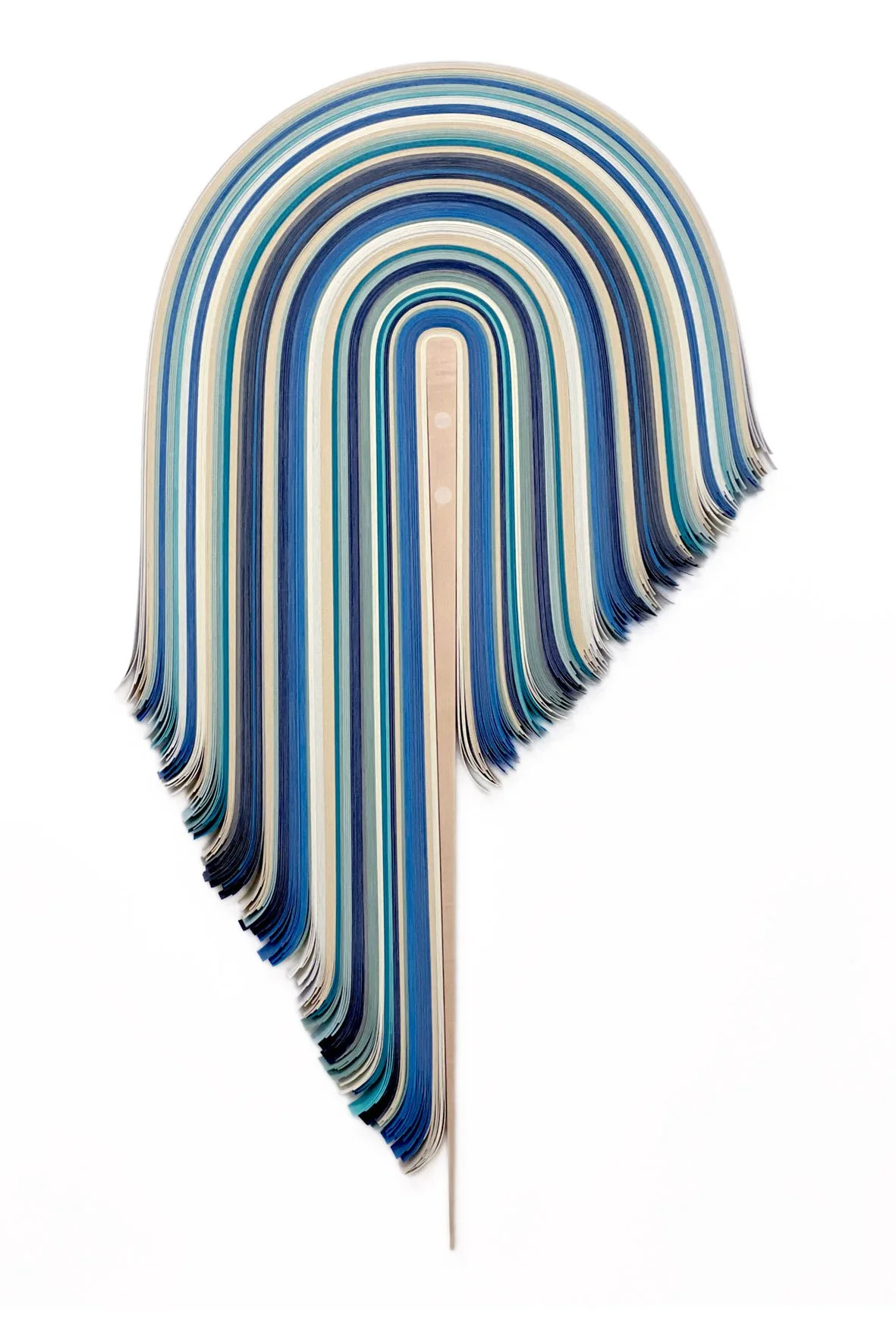 Derrick Velasquez UNTITLED 510 | 45 x 25 x 1 inches / 114 x 63.5 x 25 cm, vinyl and wood, 2026