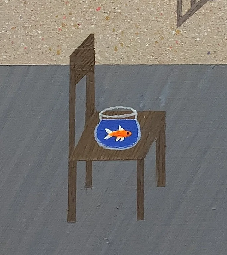 Aitor Lajarin Encina_the fish_10 x 8 inches_acrylic on canvas_2025