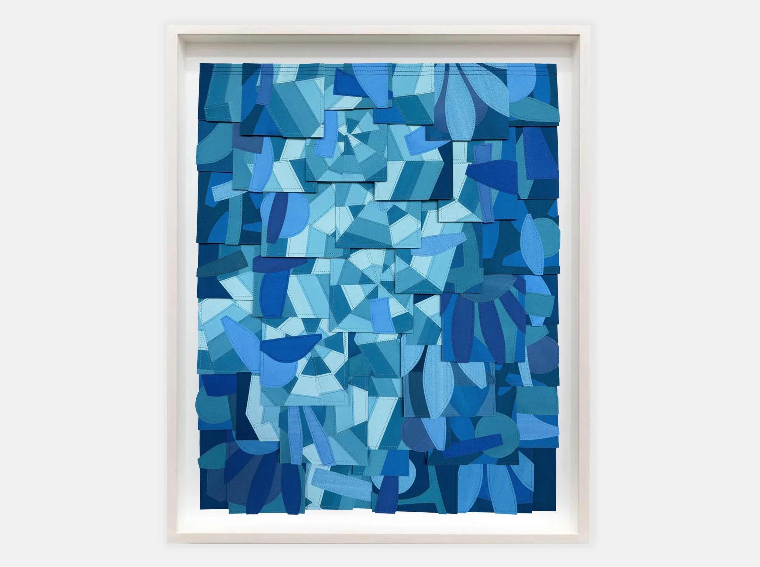 RAYMOND SAÁ | UNTITLED (PS202515), 27 x 21 inches / 69.5 x 53 cm, gouache collage on sewn paper, 2025 