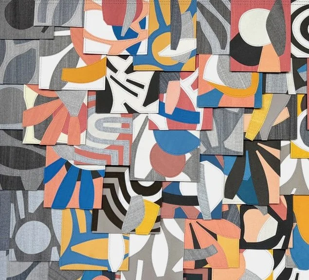 Raymond Saa Untitled  (PS202520) | 33 x 39.5 inches / 84 x 100 cm, gouache collage on sewn paper, 2025