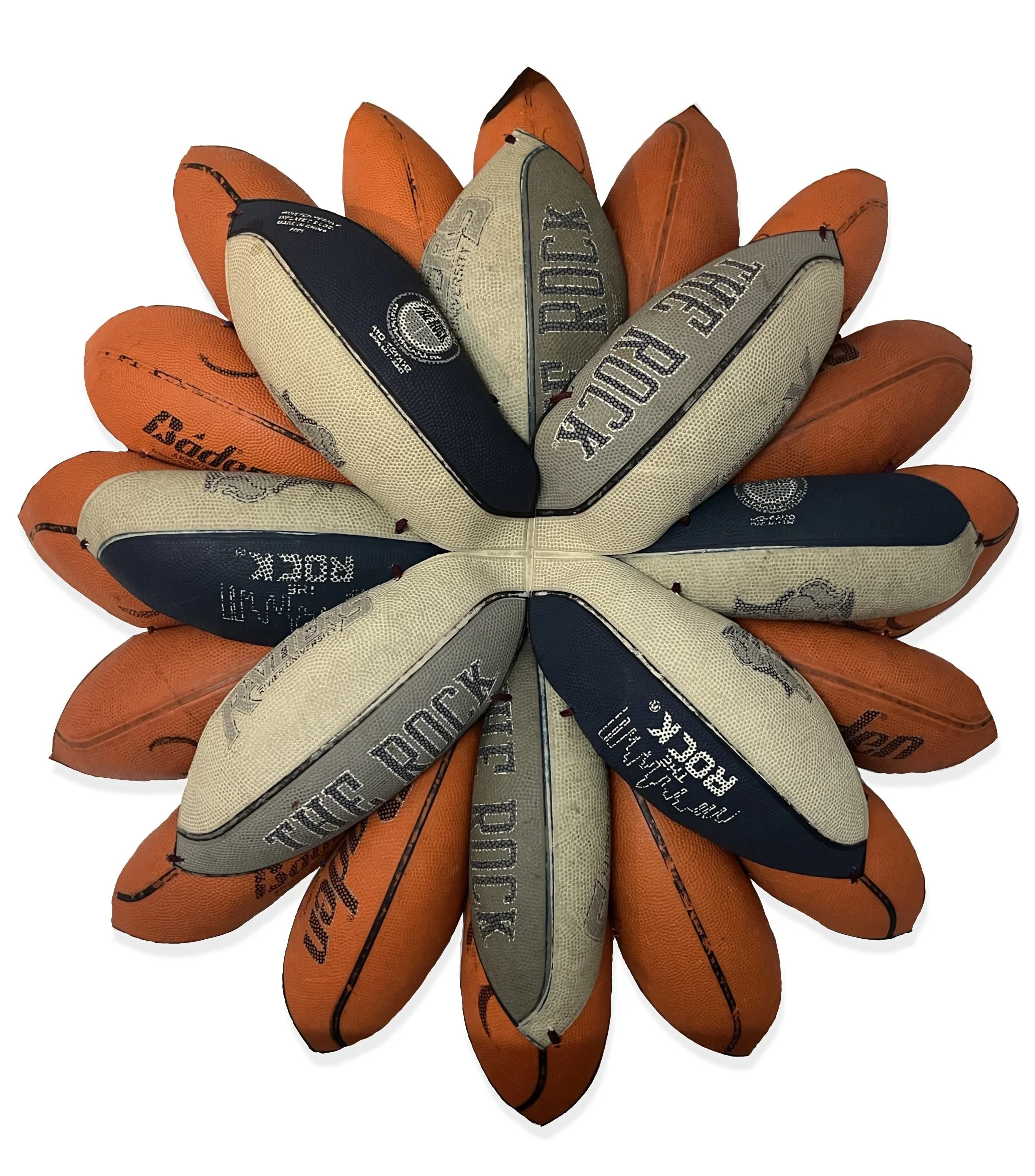 BRANDON J. DONAHUE-SHIPP-Basketball Bloom (The Rock III)_Searched for and found basketballs, shoestrings_31x31x5inches_2025 copy.jpg