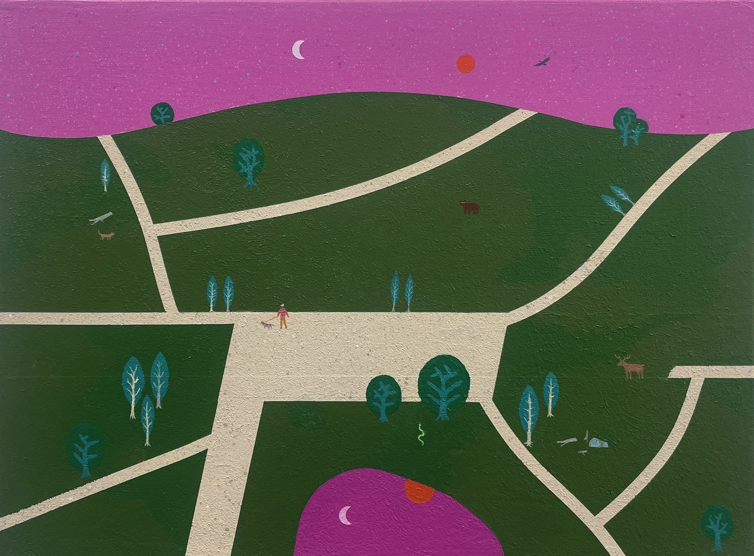 NATURE | 12 x 16 inches / 30.5 x 40 cm, acrylic on canvas, 2025 