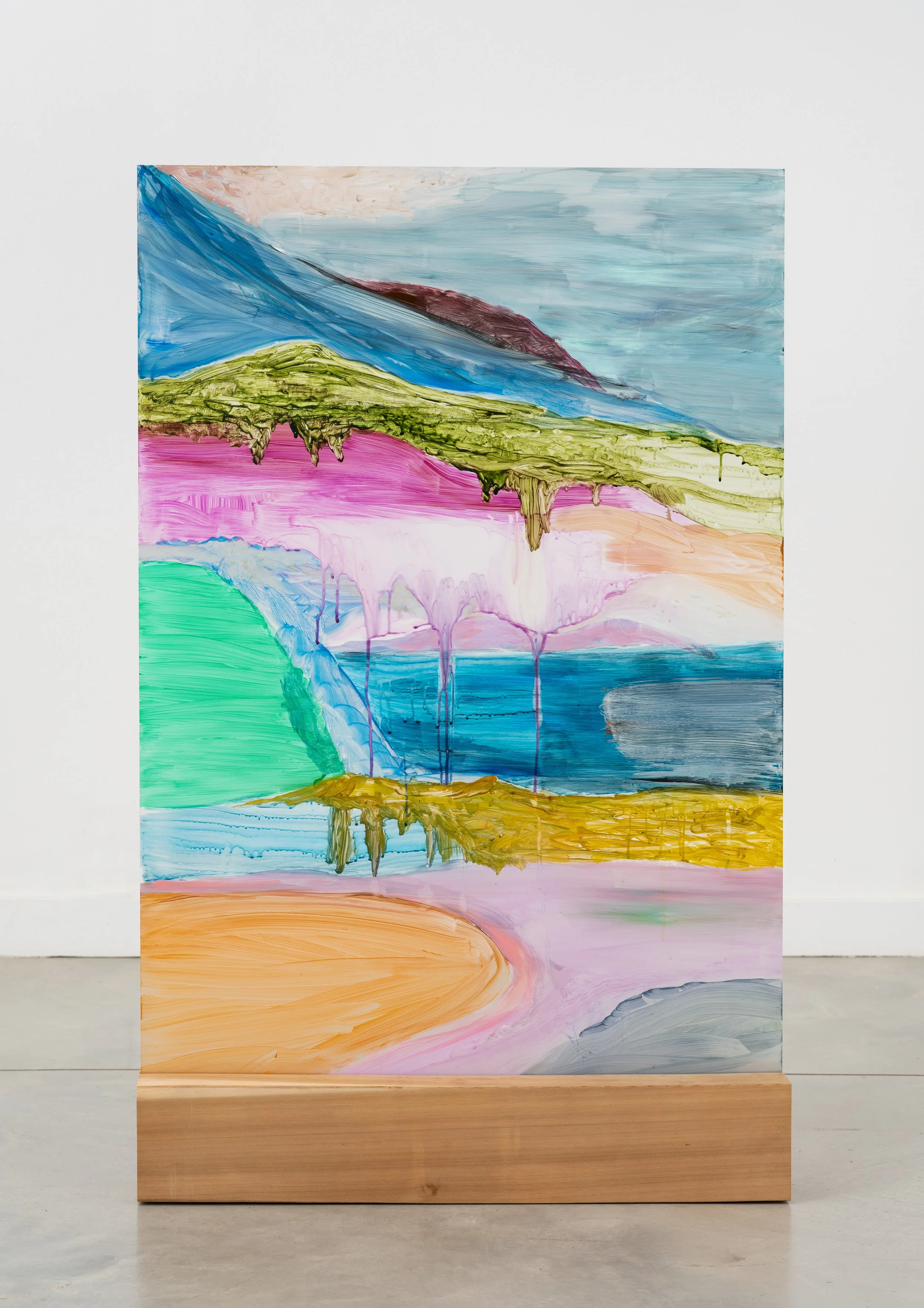 BETWEEN THE STORM AND HORIZON (THERE IS A RUSH OF REMEMBERING) | 47 x 30 x 5.25 inches / 120 x 76 x 13 cm, acrylic on plexiglas
2026
