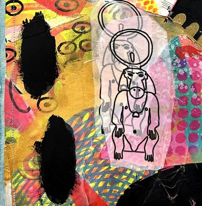 Jackie Milad_Hapi_Mixed-media on paper collage