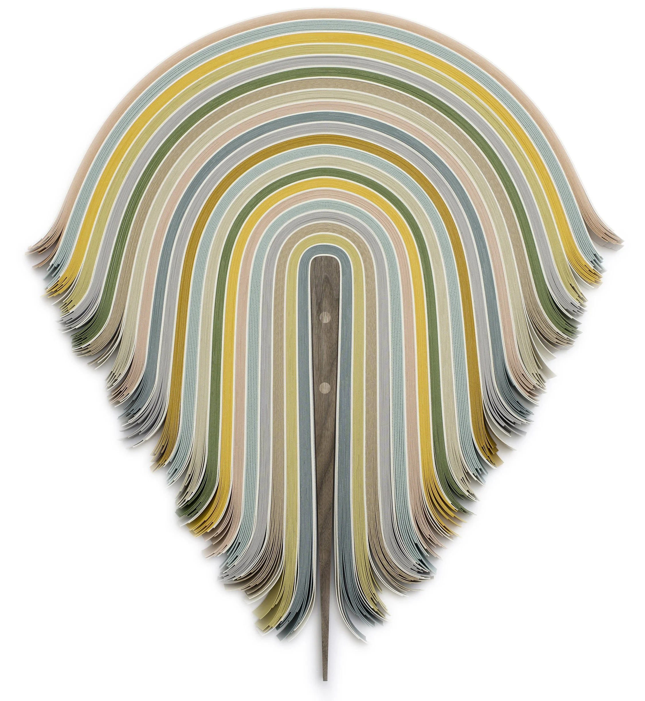 UNTITLED 410 I 28 H x 25 W x 1 D inches / 71 H x 63.5 W x 2.5 D cm, vinyl and wood, 2024