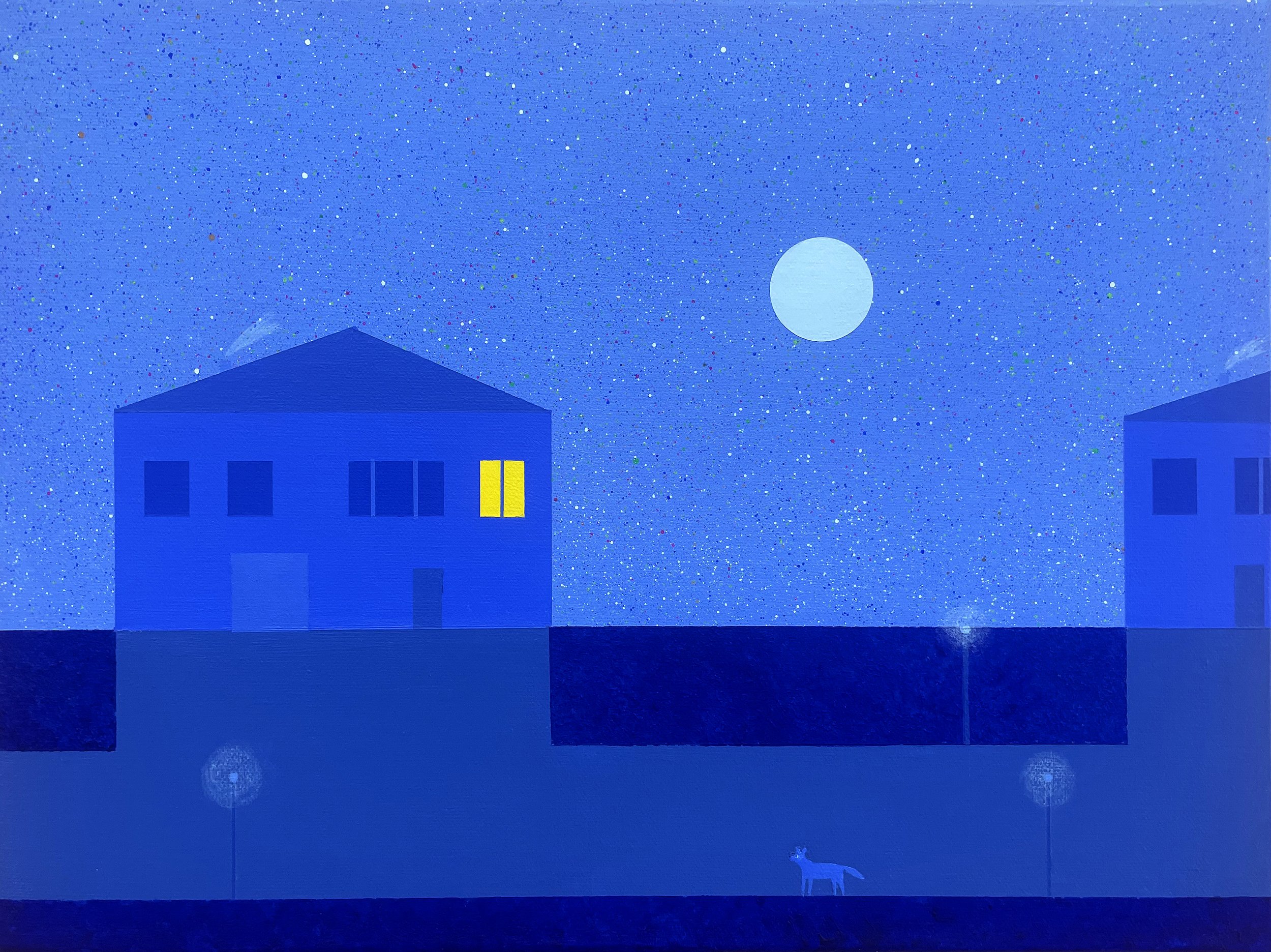 COYOTE | 12 x 16 inches / 30.5 x 40 cm, acrylic on canvas, 2025