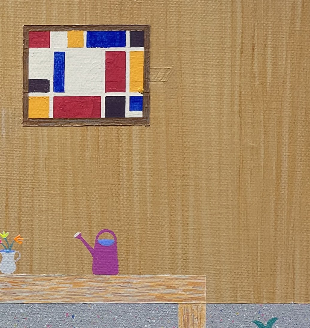 Aitor Lajarin-Encina- Monarch butterfly - 12 x 16 inches / 30 x 40 cm, acrylic on canvas, 2025