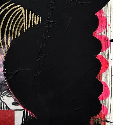 Jackie Milad- Desnudo | 15 x 11 inches / 38 x 28 cm, mixed-media on paper-collage, 2024